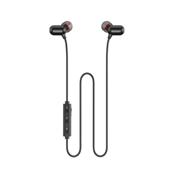 REMAX RB-S11 Lotune Series Trådlösa Metall Powerbears V5.0 Bluetooth Hörlurar Svart