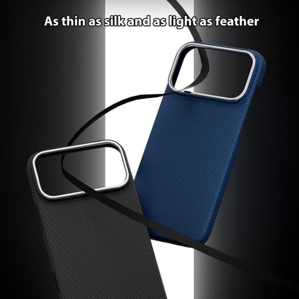iPhone 18 Pro Max / iPhone 17 Pro Max Nanofiber MagSafe Magnetiskt Skal Svart