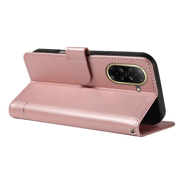 Redmi A5 4G - Flip Läderfodral med Embossed Kattmönster Roséguld