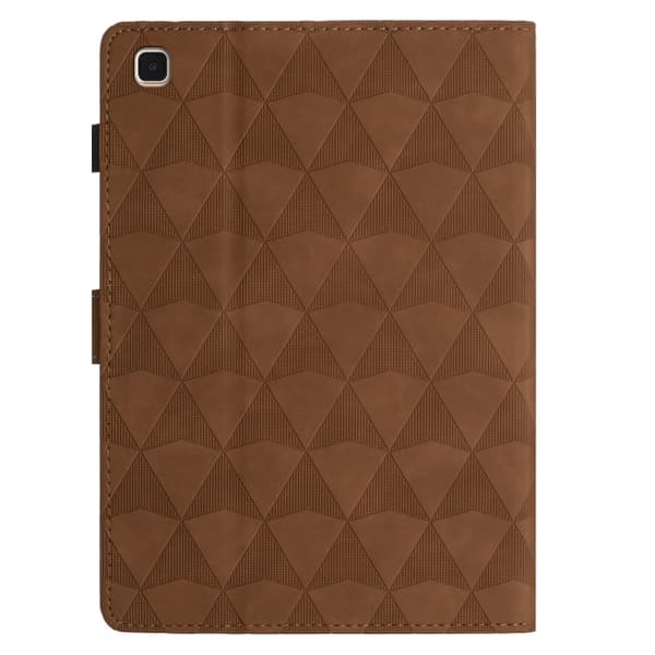 Samsung Galaxy Tab A7 Lite T220 Diamond Textured Leather Case Brun