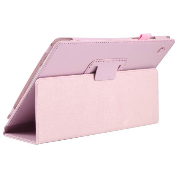 Samsung Galaxy Tab A8 10.5 (2021) Litchi Textur Läderfodral Rosa