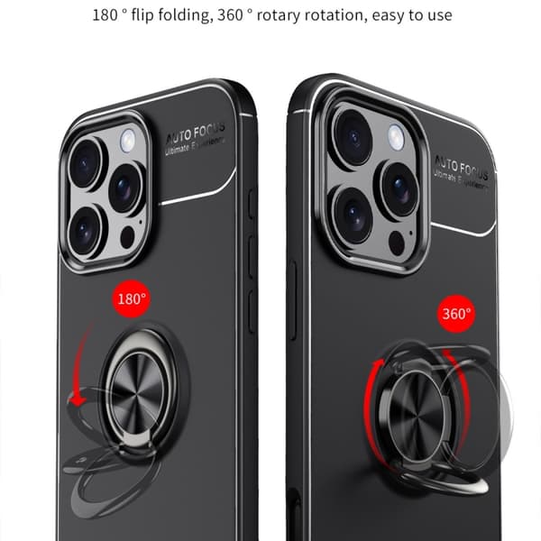 iPhone 16 Pro Max Metallringhållare TPU Skal