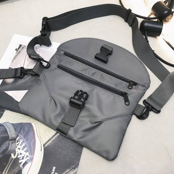 Arbetskläder Crossbody Bag Enkelt Axel Casual Liten Väska Svart