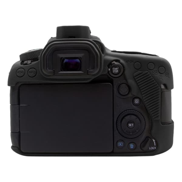 Mjukt silikonfodral för Canon EOS 90D Svart