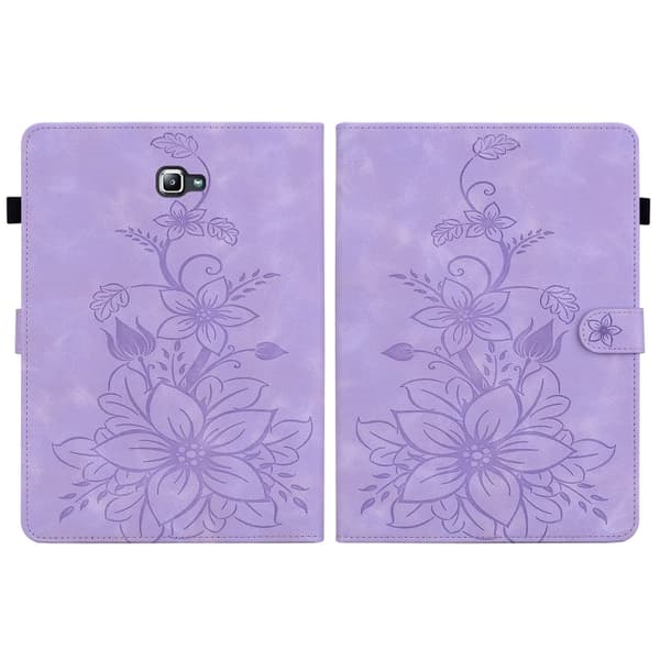 Samsung Galaxy Tab A 10.1 (2016) Lily Prägad Läderfodral Lila
