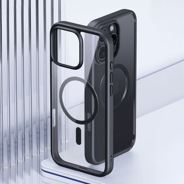 iPhone 16 Pro Max Ming Shield Series MagSafe Magnetisk Skal Svart