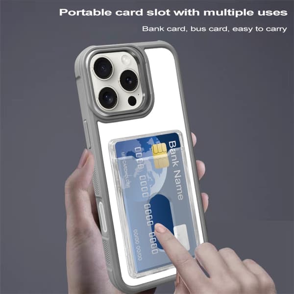 iPhone 18 Pro Max / iPhone 17 Pro Max Skal - akryl och TPU med elektroplätering Grå