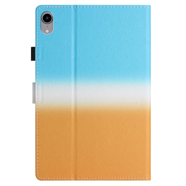 iPad Pro 11 2024 Skal i Smart Läder med Gradient Stitching Blå Orange