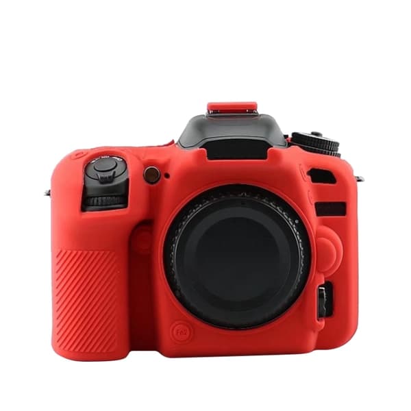Mjukt silikonfodral för Nikon D7500 Röd
