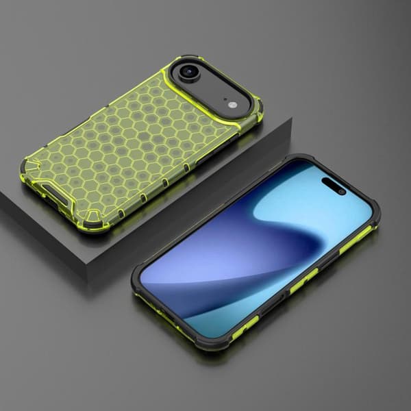 iPhone 17 Air Skal Honeycomb Stötsäker Grön