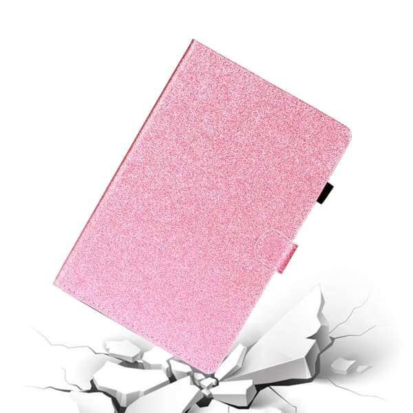 Samsung Galaxy Tab A8 10.5 (2021) Glitter Läderfodral Rosa