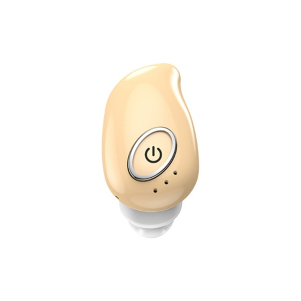 V21 Mini Single Ear Stereo Bluetooth V5.0 Trådlösa Öronproppar utan Laddningsbox Hudfärg