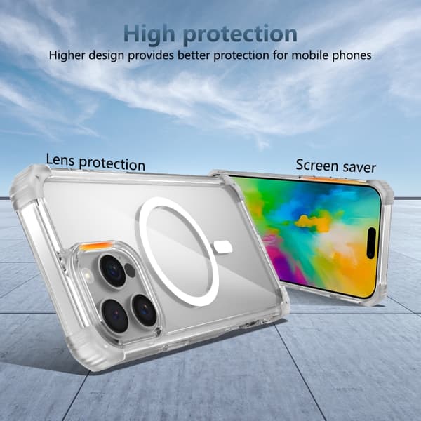 iPhone 16 Pro Max Transparent MagSafe Magnetisk Skal Transparent