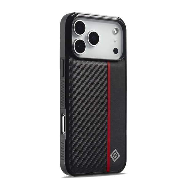 iPhone 18 Pro Max / iPhone 17 Pro Max Skal 3 - 1 Kolfiber Textur Stötsäker