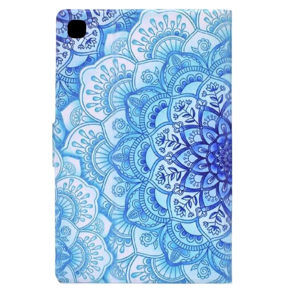 Samsung Galaxy Tab A 8.0 (2015) TPU Läderfodral Grön Blomma
