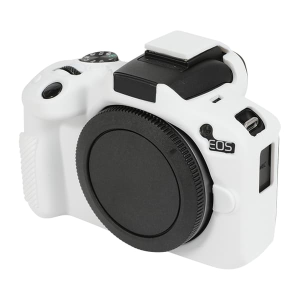 Mjukt silikonfodral för Canon EOS R50 Vit
