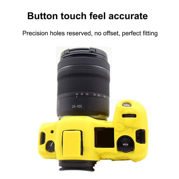 Mjukt silikonfodral för Canon EOS R5 Gul