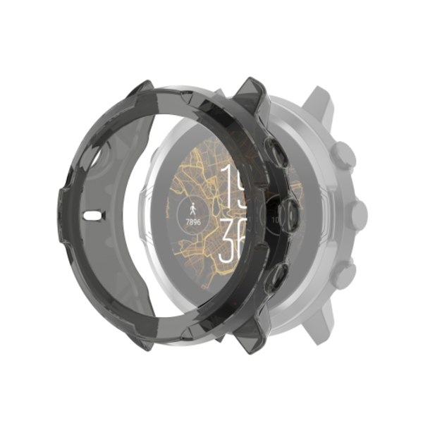 För Suunto 7 Half Coverage ihåligt TPU- case Transparent Black