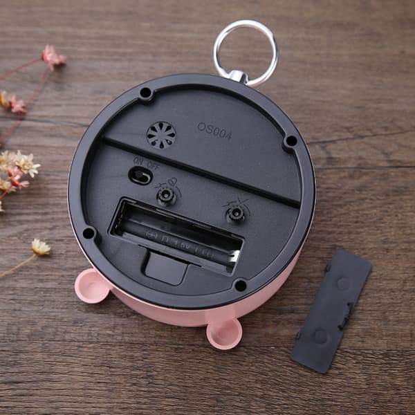 Kontorshem Rund Alarmklocka Studentklocka Present (Rosa)