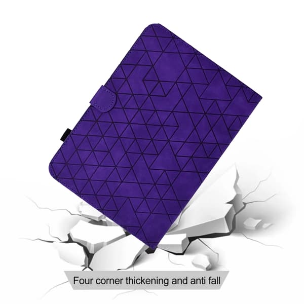 iPad Pro 11 2024 Skal i Rhombus TPU Smart Läderfoder Purpur