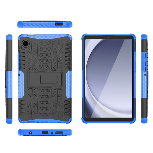 Samsung Galaxy Tab A9 / A11 TPU + PC Fodral med Ställ Blå