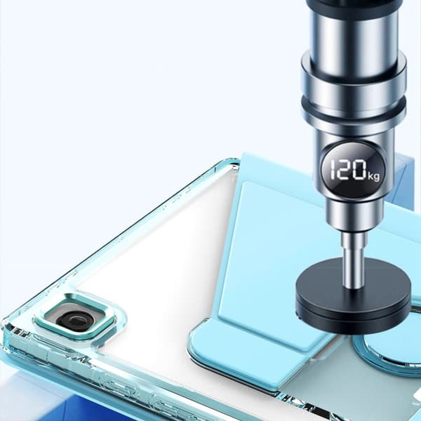Samsung Galaxy Tab A8 360° Rotationsställ i Läder Vit