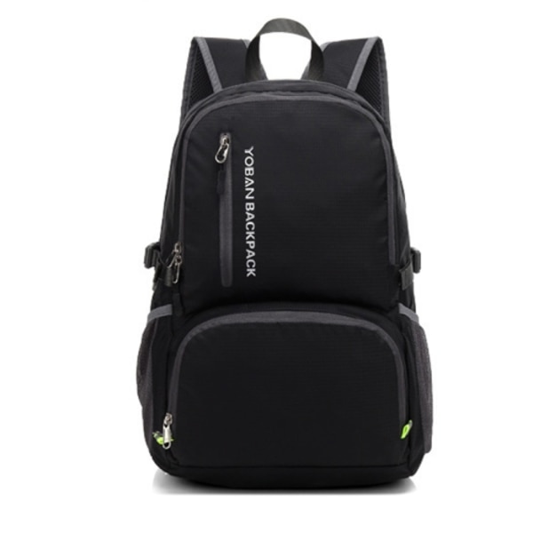 YOBAN Y-1448 Lättvikt utomhus sport hopfällbar ryggsäck vattentät cykling vandring camping rese ryggsäck Svart