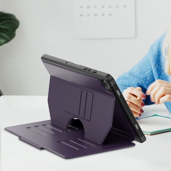 Samsung Galaxy Tab A9+ / A11+ magnetiskt läderfodral Lila