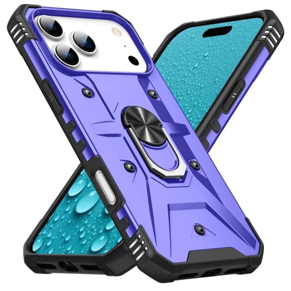 iPhone 18 Pro / iPhone 17 Pro Skal med Ringhållare Purpur