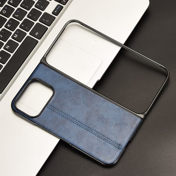 för Pixel 9 Pro Fold - Cowmönster Sydd Bakskydd Skal Blå
