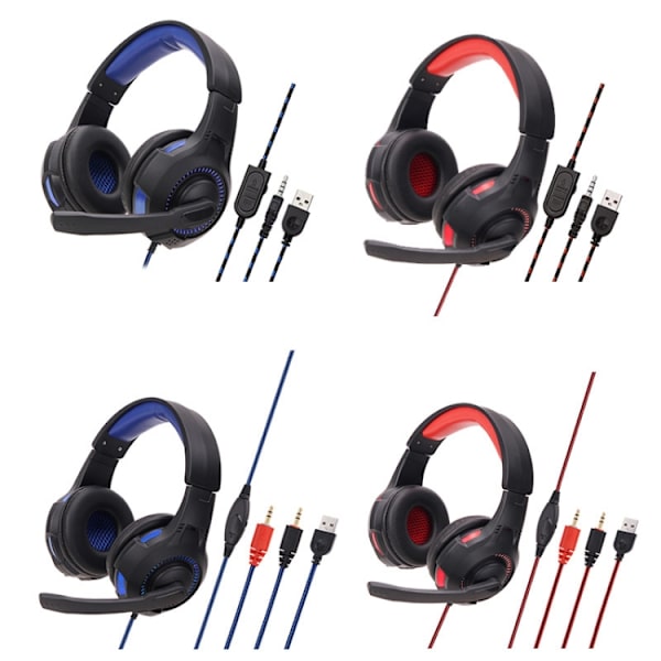 Soyto SY885MV Luminous Gaming Headset för PS4 Svart blå