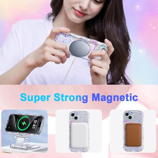 iPhone 16 Pro Wave Star Transparent MagSafe Magnetisk Skal