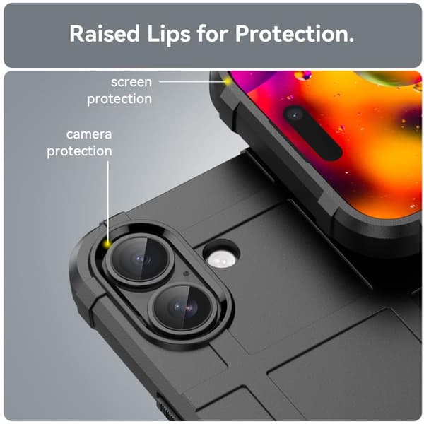 iPhone 17 Skal med Full Coverage och Stötskydd - TPU Svart