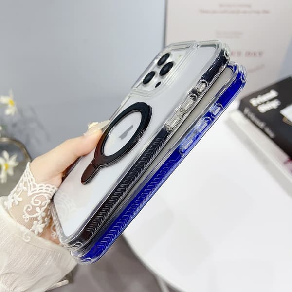 iPhone 16 Pro Max Translucent 3-i-1 MagSafe Skal Ljusröd
