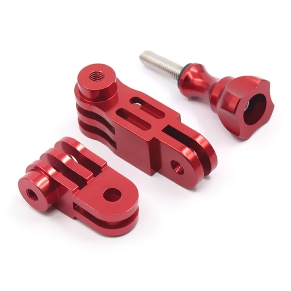 Actionkamera Universal Aluminiumlegering Trevägsjusteringsarm 360 Graders Adapter Svart