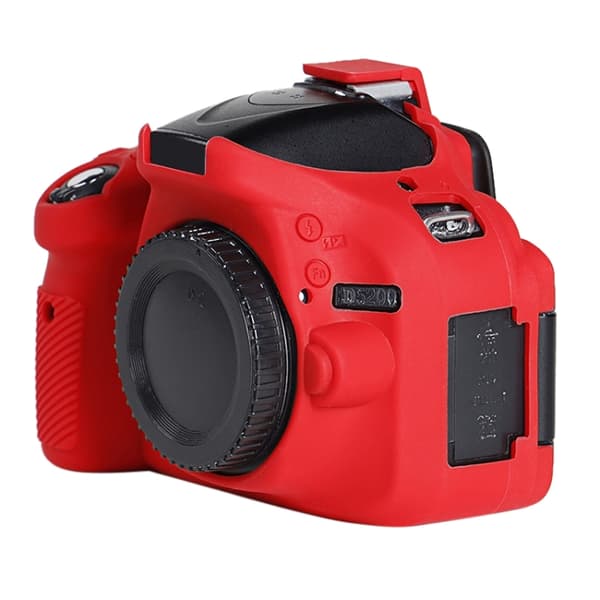 Mjukt silikonfodral för Nikon D5200 Röd