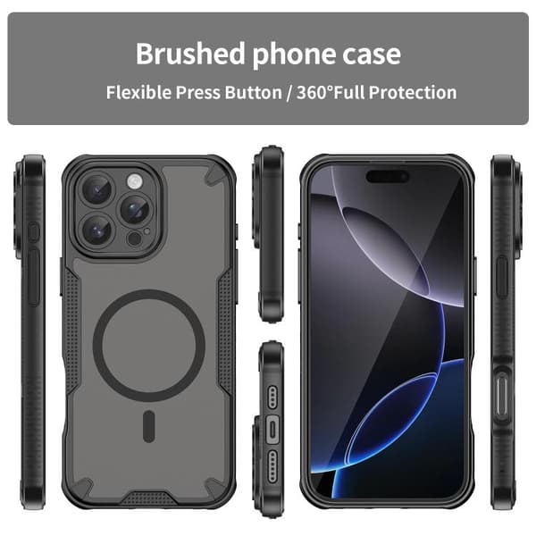 iPhone 16 Pro Armor Glaze MagSafe Magnetisk Skal