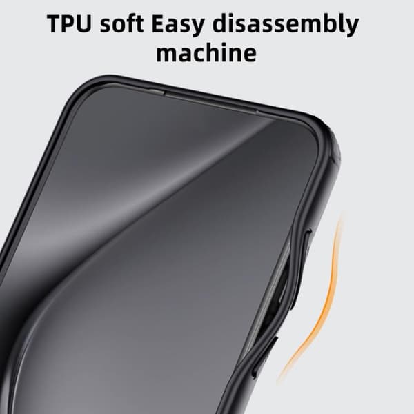 Redmi Note 14S 4G - Armor Clear TPU Hybrid PC Mobilskal Rosa