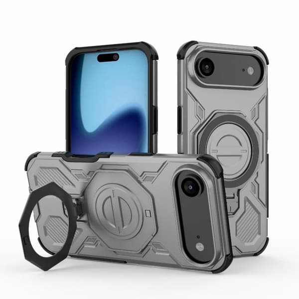 iPhone 17 Air Skal - Solid Färg med MagSafe Magnetisk TPU+PC Grå
