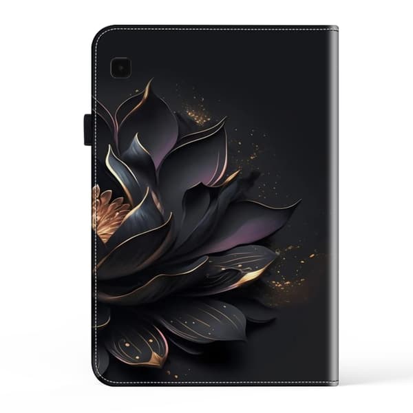 Samsung Galaxy Tab S6 Lite Crystal Textured Leather Fodral Lila Lotus