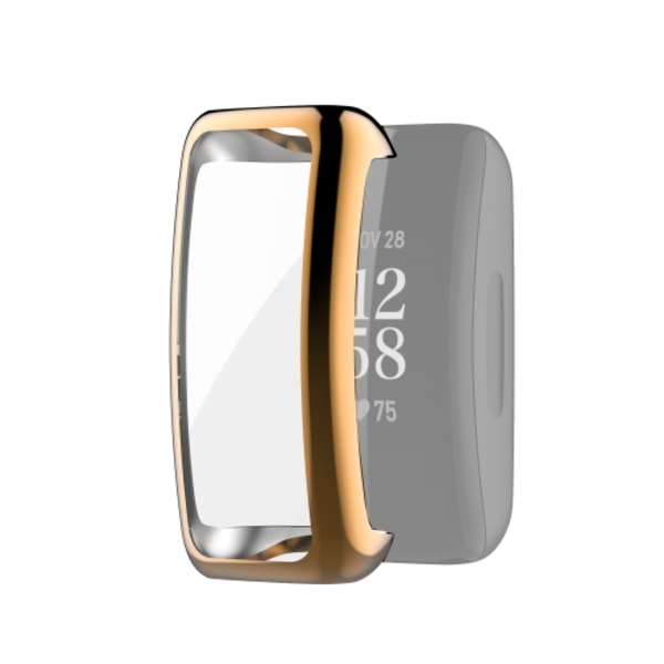 För Fitbit Inspire 2 Full Coverage TPU Case Rose Gold