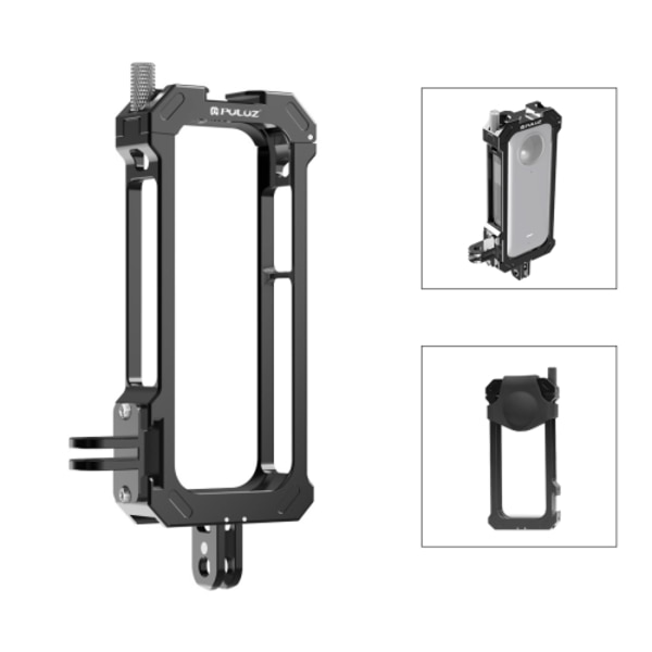 For Insta360 X3 Metal Protective Cage Rig Housing Frame med Expand Cold Shoe Base & Tripod Adapter