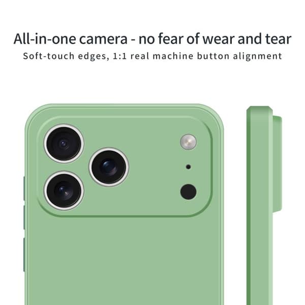 iPhone 18 Pro Max / iPhone 17 Pro Max Skal - MOFI Caring Mjukskal - Flytande Silikon Matcha Green