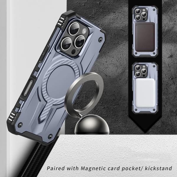 iPhone 16 Pro Skal - Straship MagSafe TPU Hybrid PC Telefonfodral Grå