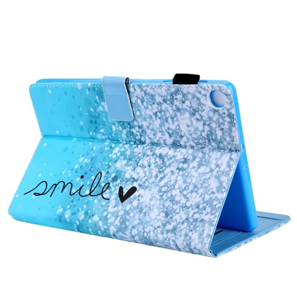 Samsung Galaxy Tab A7 Lite T220 Rhombus TPU Läderfodral Vacker bubbla