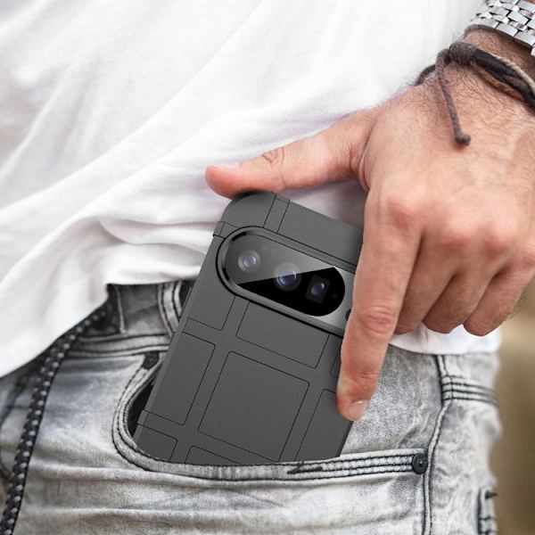 för Pixel 10 Pro Skal - Full Coverage Shockproof TPU Telefonfodral Svart