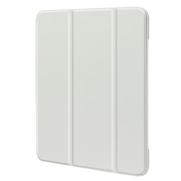 iPad mini 6 / mini 2024 Fodral i läder - Tri-Fold Holder Smart Skal Vit
