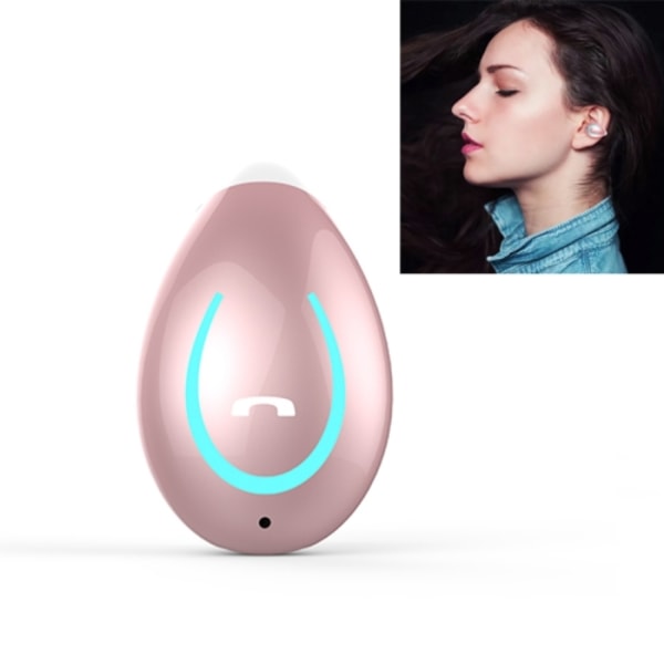 YX08 Ultralätta trådlösa V5.0 Bluetooth-hörlurar med öronklämma Stereo Bluetooth-headset med mikrofon Rosa