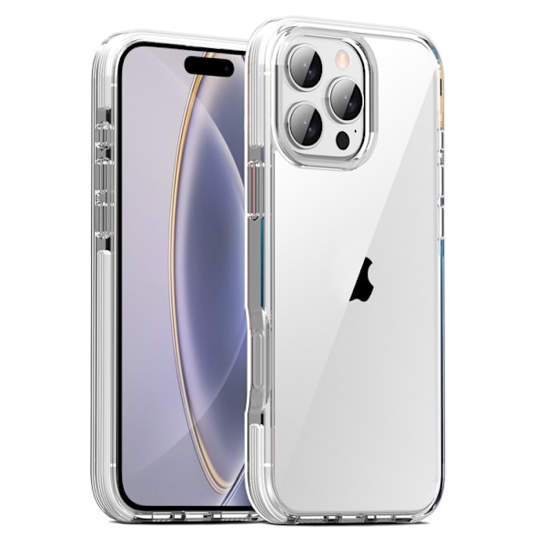 iPhone 16 Pro TPE Airbag TPU+ PC Full Coverage Skal Vit