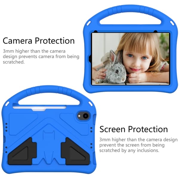iPad mini 6 / mini 2024 Skal i EVA med Stöd - Stöttålig Tablet Case Blå